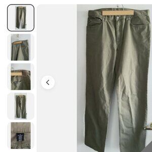 Polo Jeans Co Ralph Lauren Women’s Green Cotton Jean Straight Leg Mid Rise Sz 12